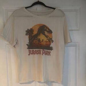 Cream Jurassic Park Women's Tee